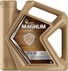Масло моторное Роснефть "Magnum Maxtec", полусинтетическое, 5W-40, 4 л Роснефть 40814642