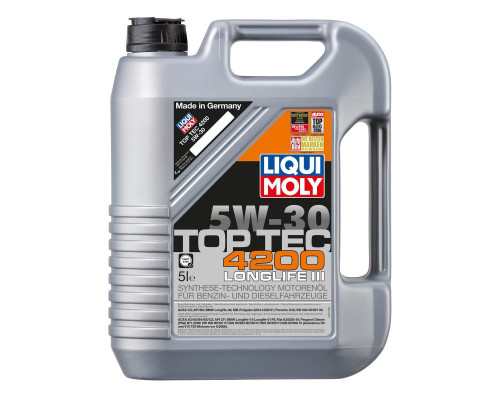Масло моторное Liqui Moly "Top Tec 4200", НС-синтетическое, 5W-30, 5 л Liqui Moly 7661