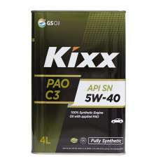 Масло моторное Kixx PAO 5w-40 4л. API SN/CF, ACEA C3 KIXX L209244TE1
