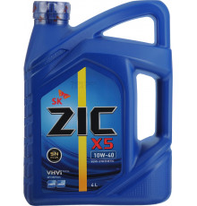 Масло моторное ZIC X5, полусинтетическое, класс вязкости 10W-40, API SN, 4 л. 162622 ZIC 162622