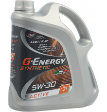 Моторное масло G-Energy Synthetic Active, 253142405, синтетическое, 5W-30, API SL/CF, ACEA A3/B4, 4 л G-Energy 253142405