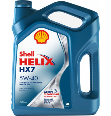 Масло моторное Shell Helix HX7, 5W-40, полусинтетическое, 4 л Shell 550046366