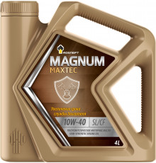 Масло моторное Роснефть "Magnum Maxtec", полусинтетическое, 10W-40, 4 л Роснефть 40814742