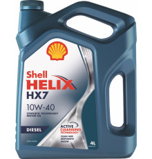 Моторное масло Shell Helix HX7 Diesel, полусинтетическое, 10W-40, 4 л Shell 550046360