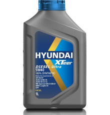 Моторное масло HYUNDAI XTeer "Diesel Ultra 5W40", 1л, 100% синтетическое, дизельное, универсальное, API SN/CF Hyundai XTeer 1011223