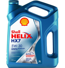 Моторное масло Shell Helix HX7, полусинтетическое, 5W-30, 4 л Shell 550046351