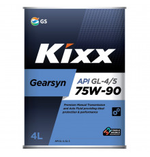 Масло трансмиссионное Kixx Gearsyn 75W-90 GL-4/5 4л. KIXX L296344TE1