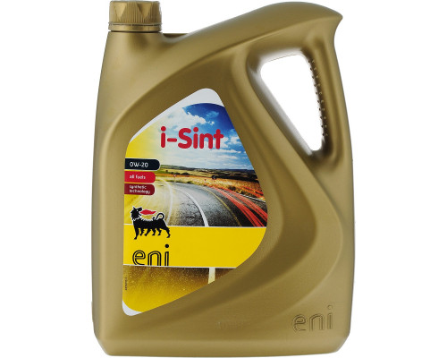 Моторное масло Eni i-Sint, синтетическое, 0W20, API SN, ILSAC GF-5, 4 л Eni 104492