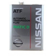 NISSAN ATF Matic-D Жидкость трансмиссионная АКПП (железо/Япония) (4L) NISSAN KLE2200004