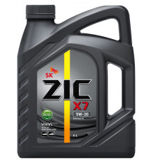 Масло моторное ZIC X7 Diesel, синтетическое, класс вязкости 5W-30, API SL/CF, 4 л. 162610 ZIC 162610