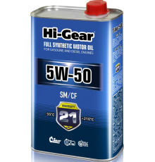 Моторное масло Hi-Gear, синтетическое, 5W-50, HG0550, 1 л Hi-Gear HG0550