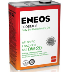 Масло моторное ENEOS "Ecostage", синтетическое, 0W-20, 4 л ENEOS 8801252022022