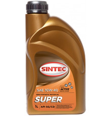 Масло моторное Sintec "Супер SAE 10W-40", цвет: коричневый, 1 л Sintec 801893