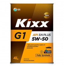 Масло моторное Kixx G1 SN Plus 5W-50 4л. KIXX L210344TE1