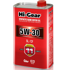 Моторное масло Hi-Gear, полусинтетическое, 5W-30, HG1130, 1 л Hi-Gear HG1130