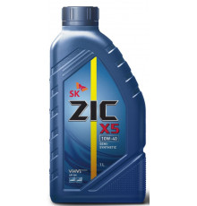Масло моторное ZIC X5, полусинтетическое, класс вязкости 10W-40, API SM, 1 л. 132622 ZIC 132622