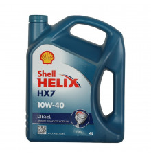 SHELL HELIX HX7 DIESEL 10W-40 А3/B4, CF Масло моторное полусинт. 4л Shell 550040428