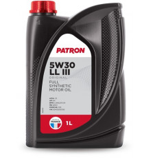 Моторное масло PATRON 5W30 LL III ORIGINAL синтетика 5W-30 1 л.  PATRON 5W30LLIII1LORIGINAL