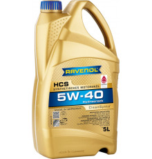 Моторное масло RAVENOL HCS SAE 5W-40 ( 5 л) RAVENOL 1112105-005-01-999