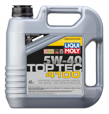 Масло моторное Liqui Moly "Top Tec 4100", НС-синтетическое, 5W-40, 4 л Liqui Moly 7547